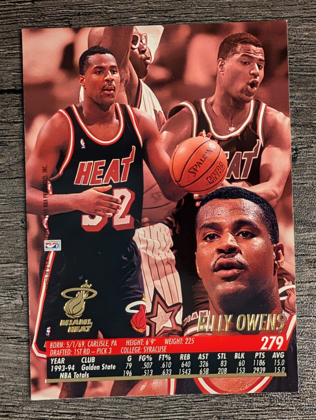 1994-95 Ultra #279 Billy Owens