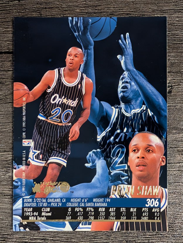 1994-95 Ultra #306 Brian Shaw