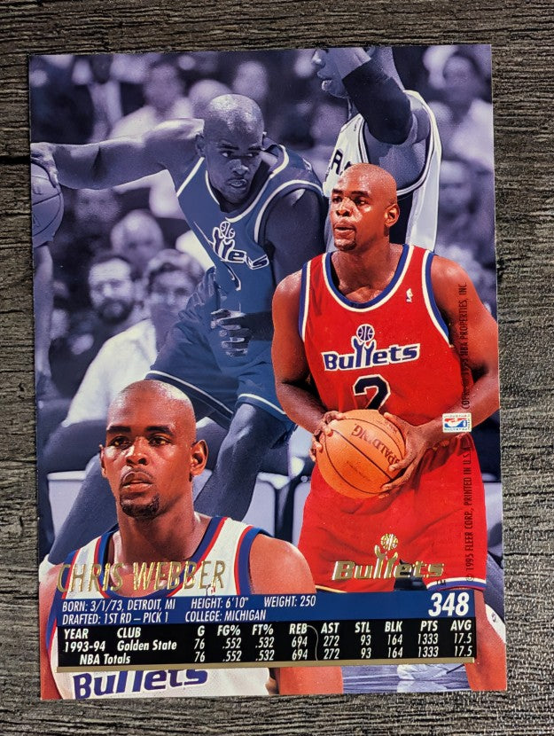 1994-95 Ultra #348 Chris Webber