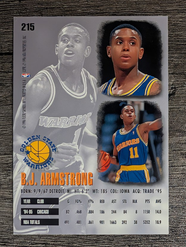 1995-96 Ultra #215 B.J. Armstrong