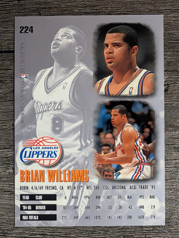 1995-96 Ultra #224 Brian Williams
