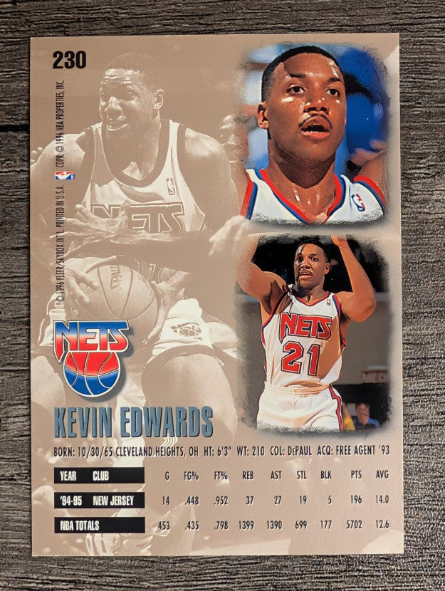 1995-96 Ultra #230 Kevin Edwards