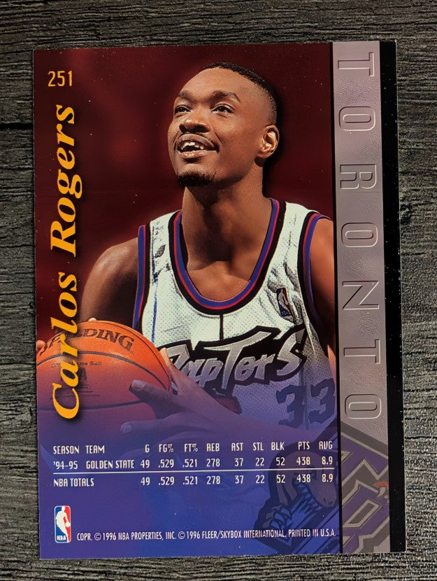 1995-96 Ultra #251 Carlos Rogers EXP