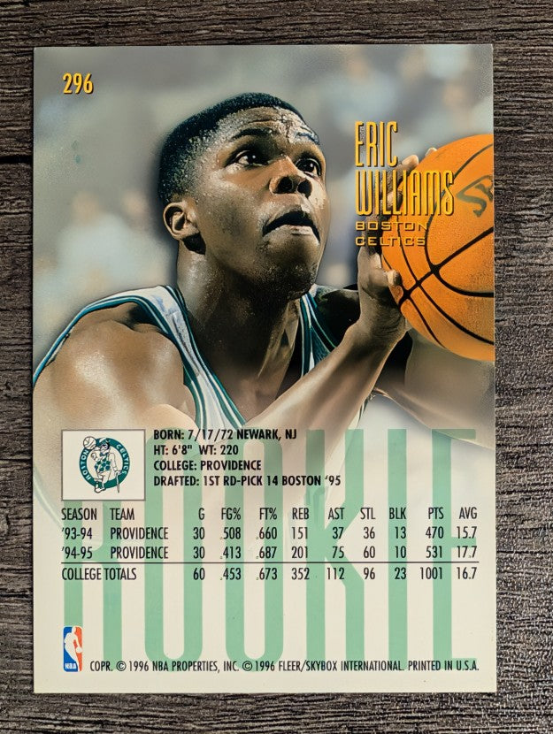 1995-96 Ultra #296 Eric Williams RC