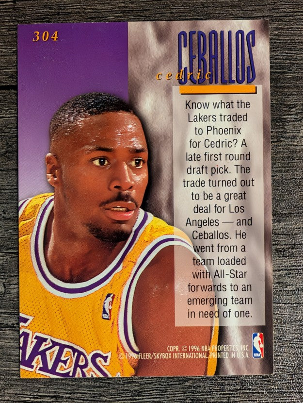 1995-96 Ultra #304 Cedric Ceballos ENC