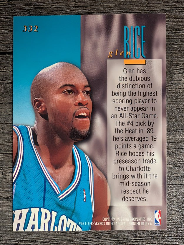 1995-96 Ultra #332 Glen Rice ENC