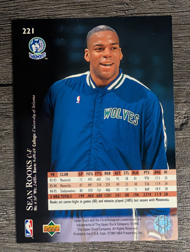 1995-96 Upper Deck #221 Sean Rooks