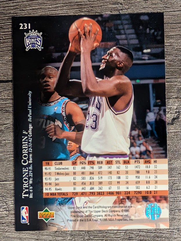 1995-96 Upper Deck #231 Tyrone Corbin