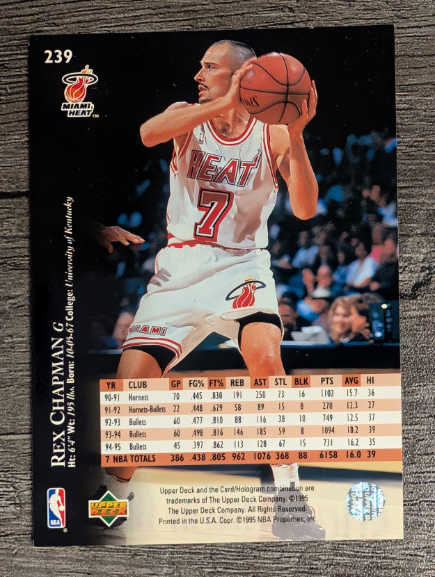 1995-96 Upper Deck #239 Rex Chapman