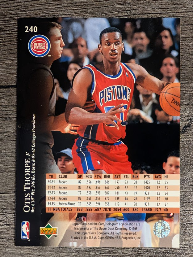 1995-96 Upper Deck #240 Otis Thorpe