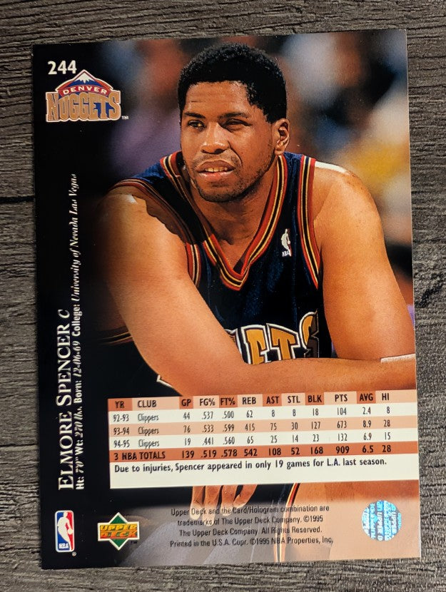 1995-96 Upper Deck #244 Elmore Spencer