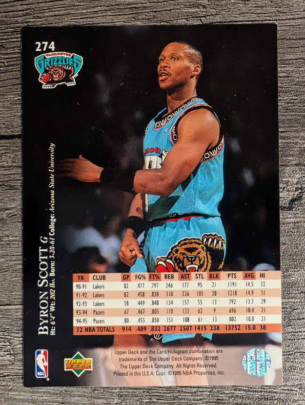 1995-96 Upper Deck #274 Byron Scott