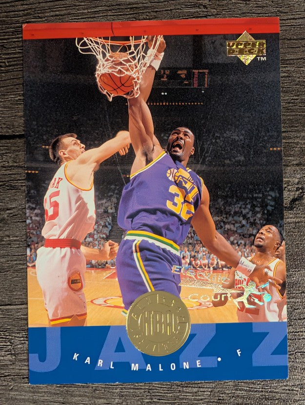 1995-96 Upper Deck Electric Court #166 Karl Malone AN (NM)