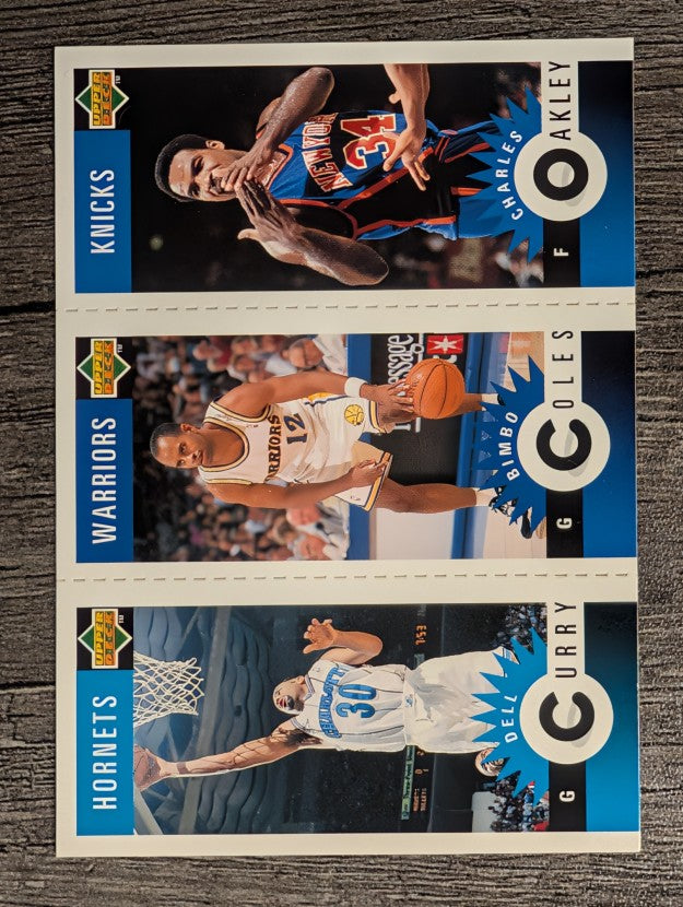 1996-97 Collector's Choice Mini-Cards #M56 Dell Curry/Bimbo Coles/Charles Oakley