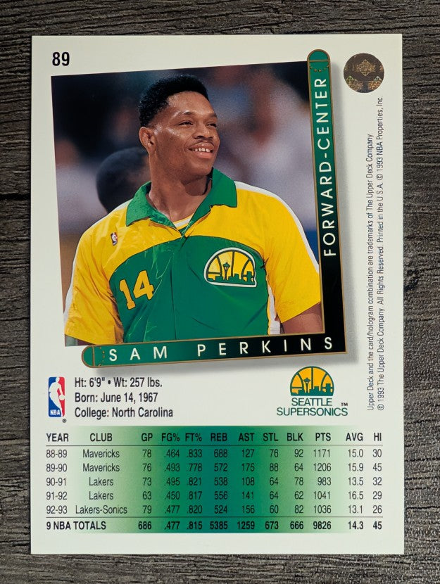 1993-94 Upper Deck #89 Sam Perkins