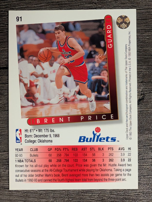 1993-94 Upper Deck #91 Brent Price