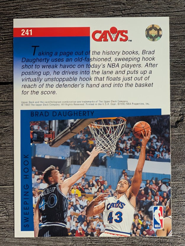 1993-94 Upper Deck #241 Brad Daugherty SM