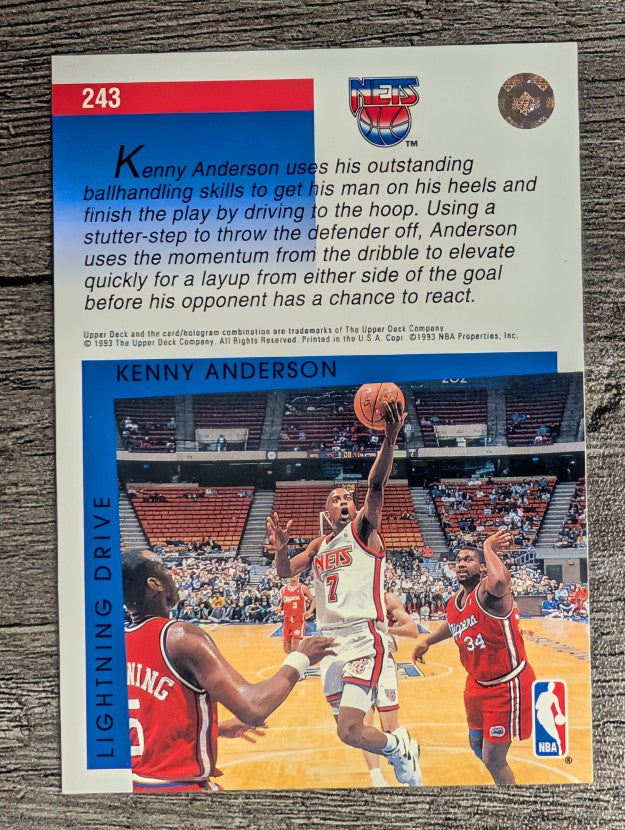 1993-94 Upper Deck #243 Kenny Anderson SM