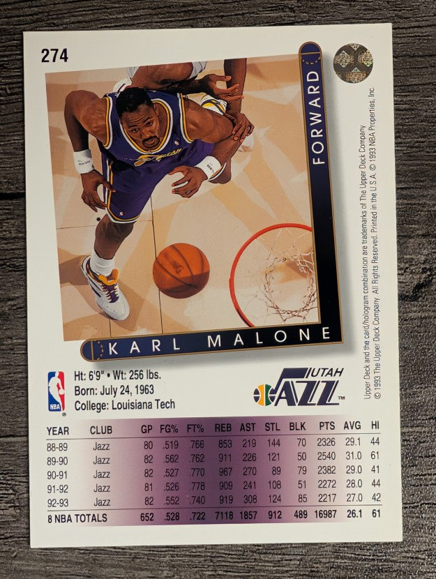 1993-94 Upper Deck #274 Karl Malone