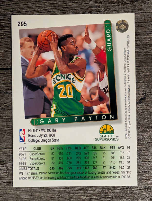 1993-94 Upper Deck #295 Gary Payton