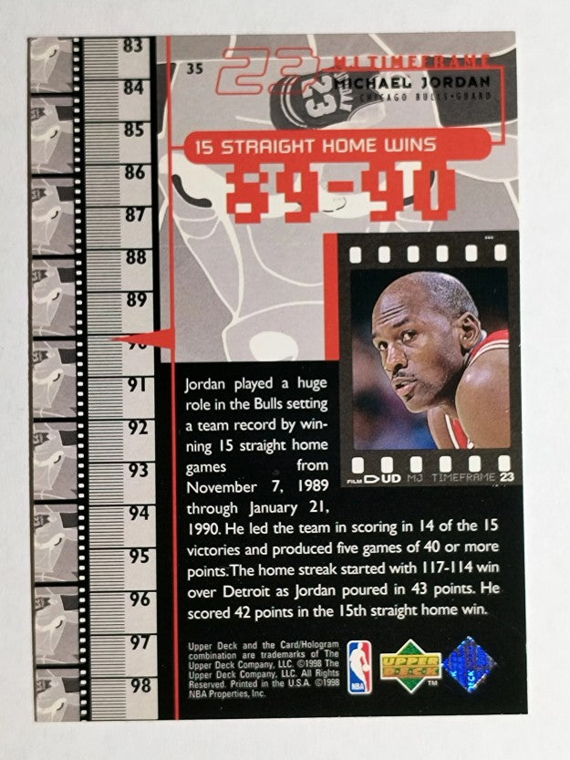 1998 Upper Deck Michael Jordan Living Legend #35 Michael Jordan TF 1990-91