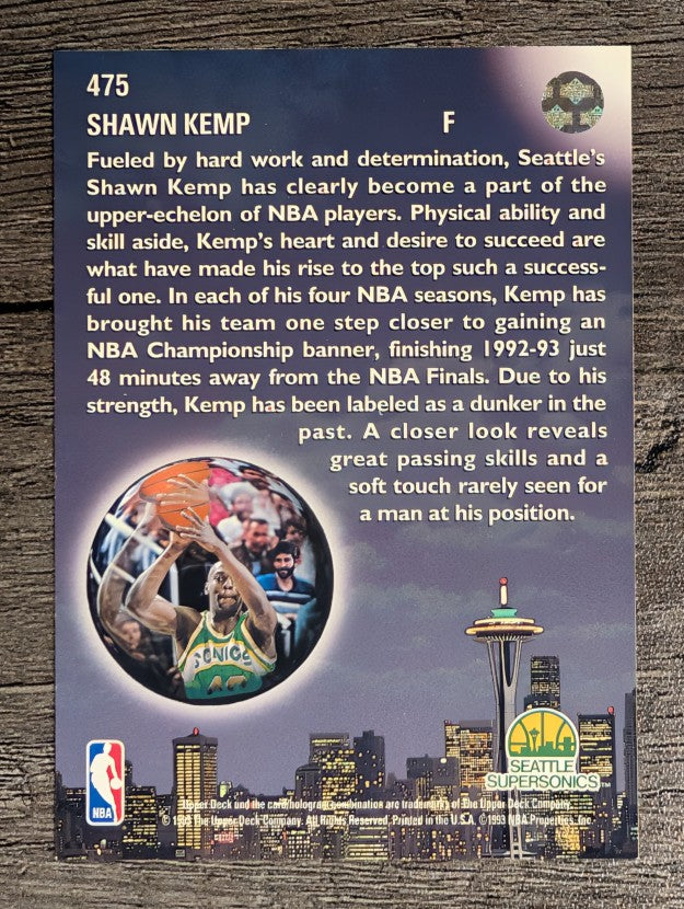 1993-94 Upper Deck #475 Shawn Kemp SKL