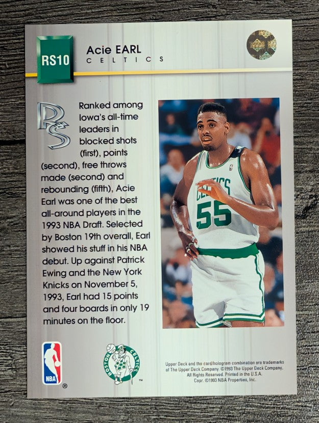 1993-94 Upper Deck Rookie Standouts #RS10 Acie Earl