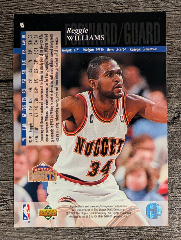 1993-94 Upper Deck SE #45 Reggie Williams