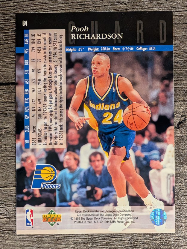 1993-94 Upper Deck SE #64 Pooh Richardson