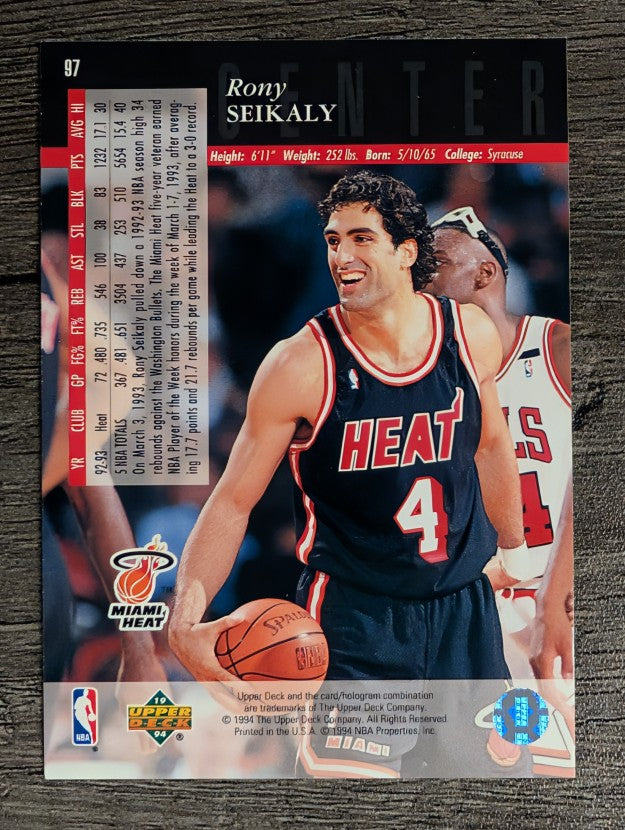 1993-94 Upper Deck SE #97 Rony Seikaly