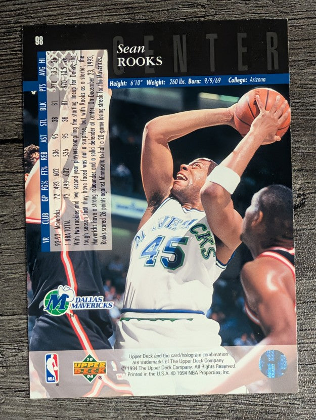 1993-94 Upper Deck SE #98 Sean Rooks