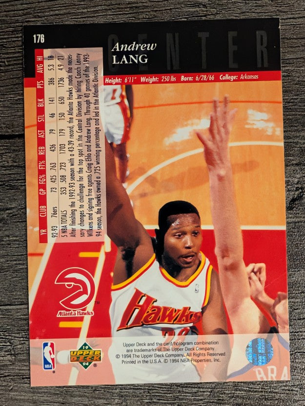 1993-94 Upper Deck SE #176 Andrew Lang