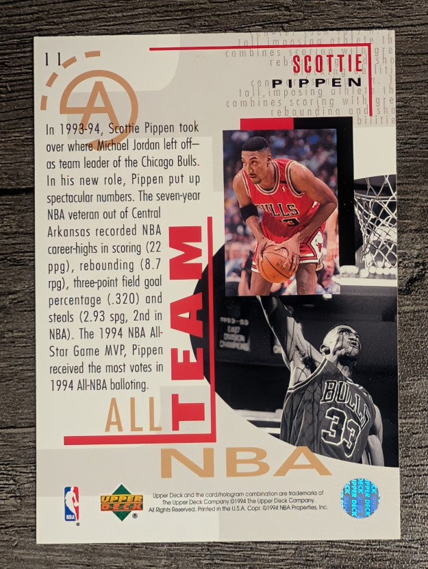 1994-95 Upper Deck #11 Scottie Pippen AN