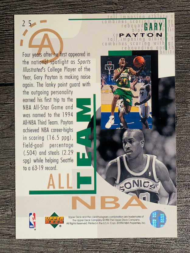 1994-95 Upper Deck #25 Gary Payton AN