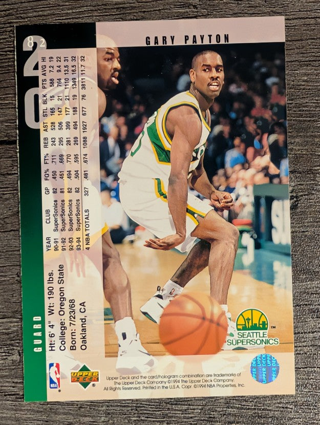 1994-95 Upper Deck #82 Gary Payton
