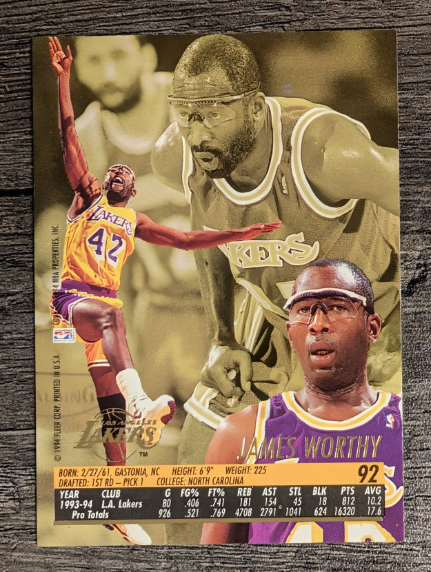 1994-95 Ultra #92 James Worthy