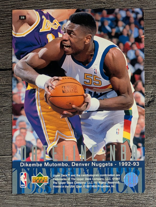 1996-97 Upper Deck #318 Dikembe Mutombo DN