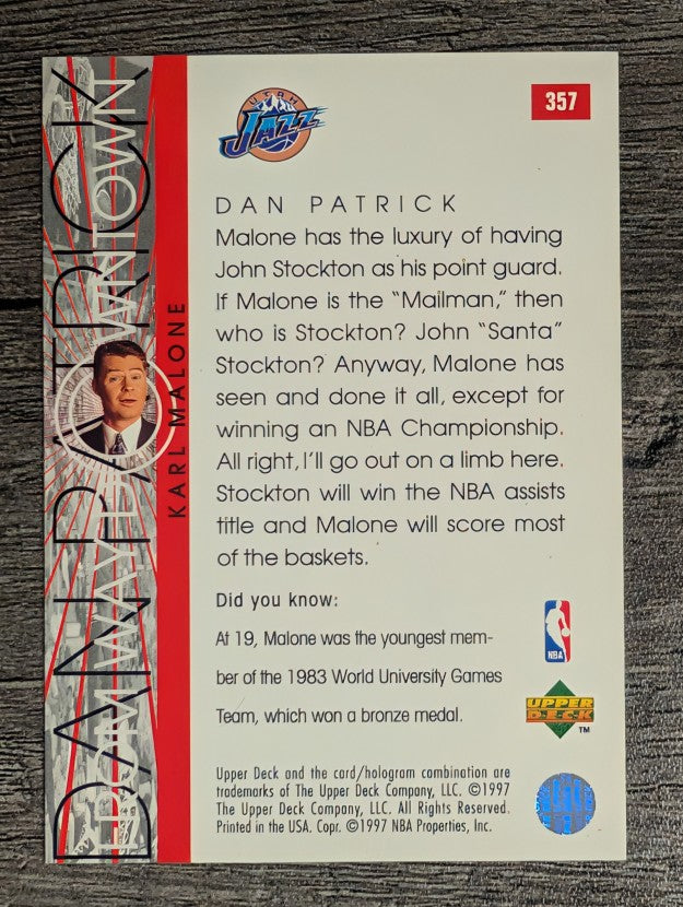 1996-97 Upper Deck #357 Karl Malone WD