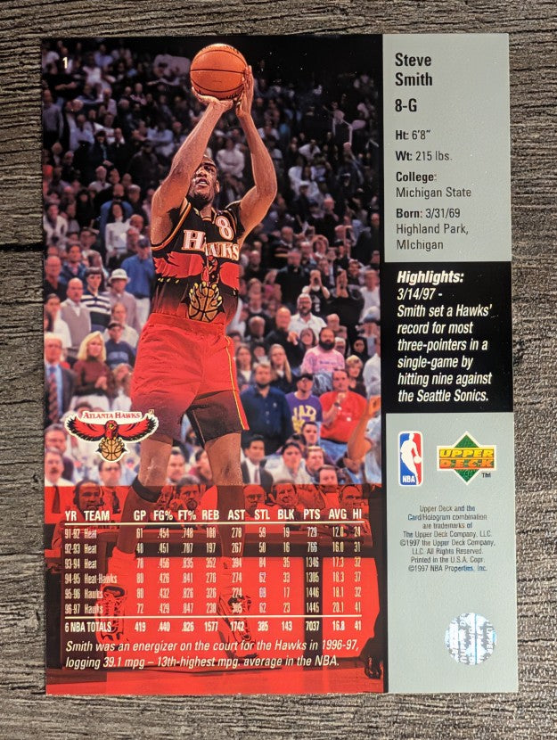1997-98 Upper Deck #1 Steve Smith