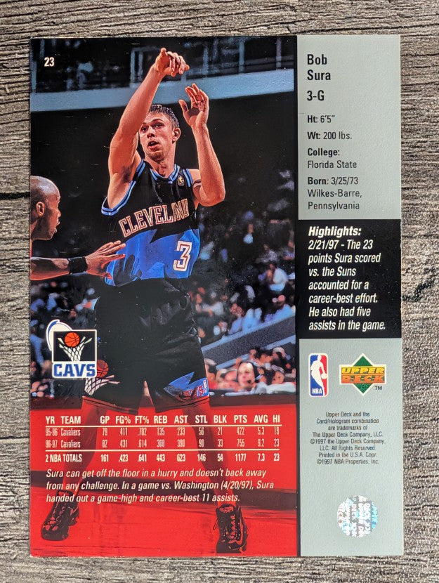 1997-98 Upper Deck #23 Bob Sura