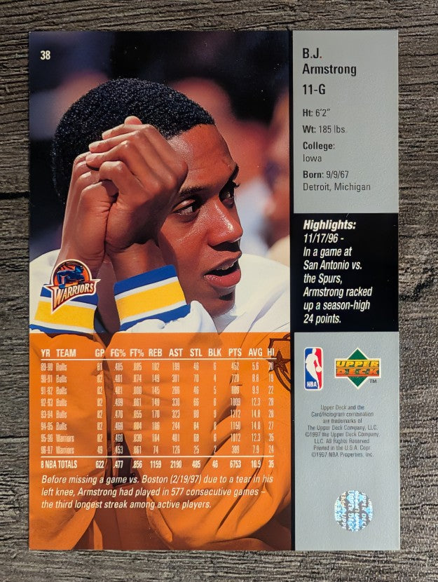 1997-98 Upper Deck #38 B.J. Armstrong