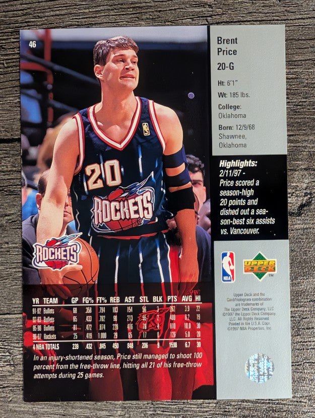 1997-98 Upper Deck #46 Brent Price