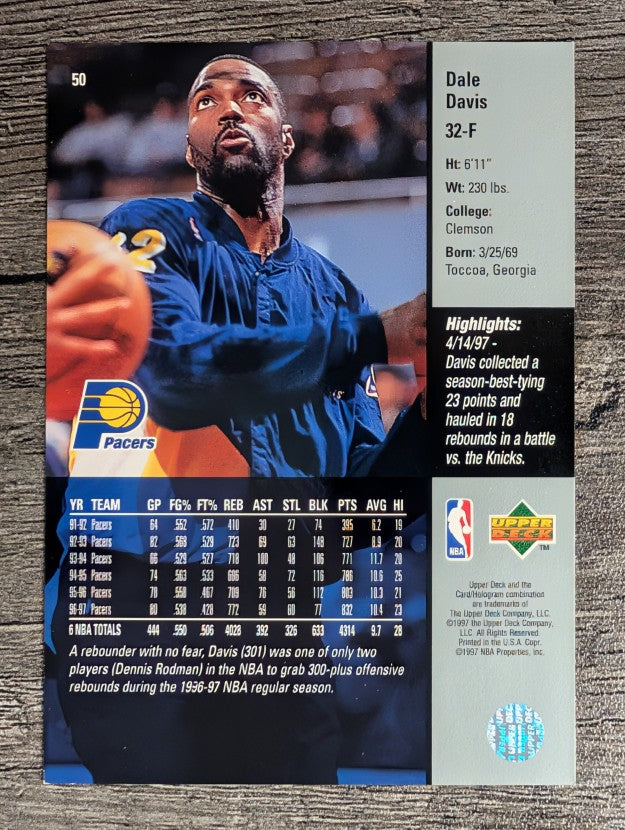 1997-98 Upper Deck #50 Dale Davis