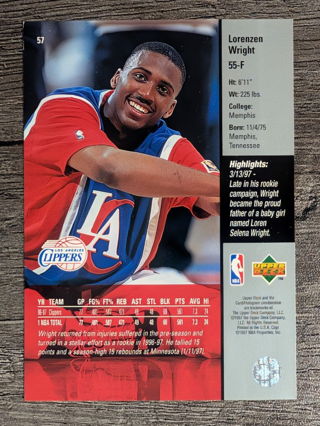 1997-98 Upper Deck #57 Lorenzen Wright