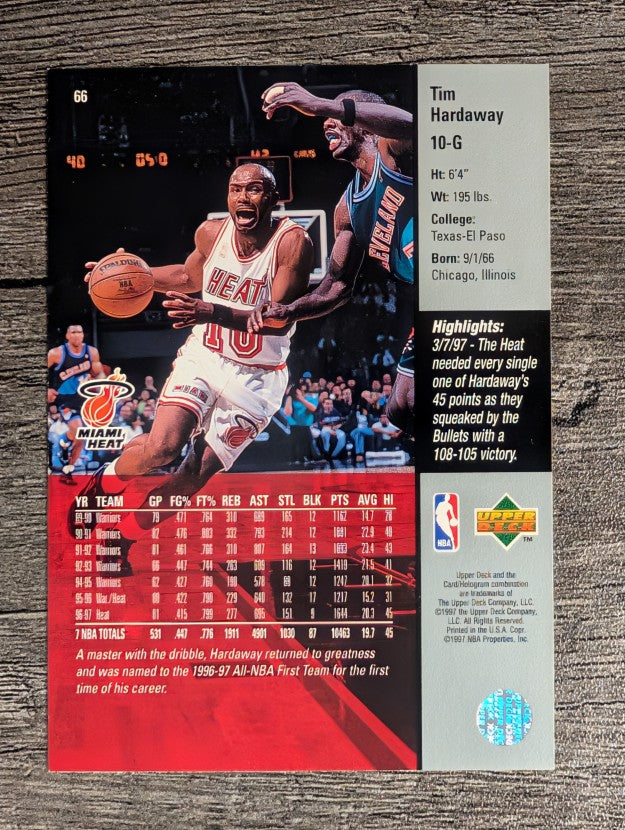 1997-98 Upper Deck #66 Tim Hardaway