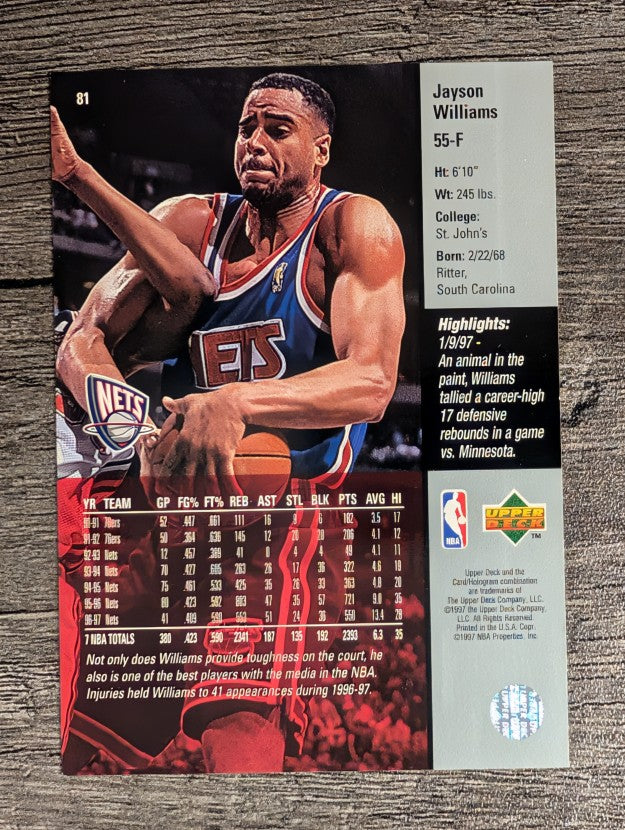 1997-98 Upper Deck #81 Jayson Williams
