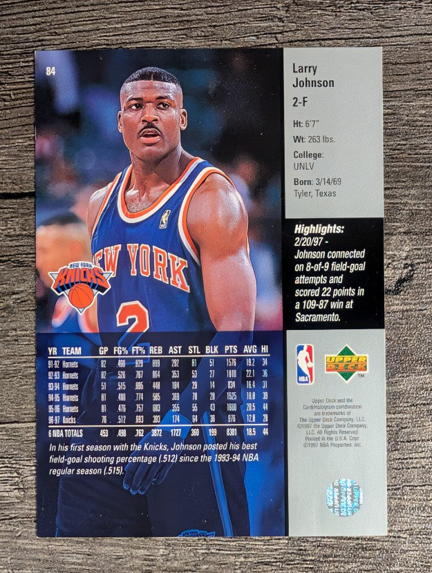 1997-98 Upper Deck #84 Larry Johnson