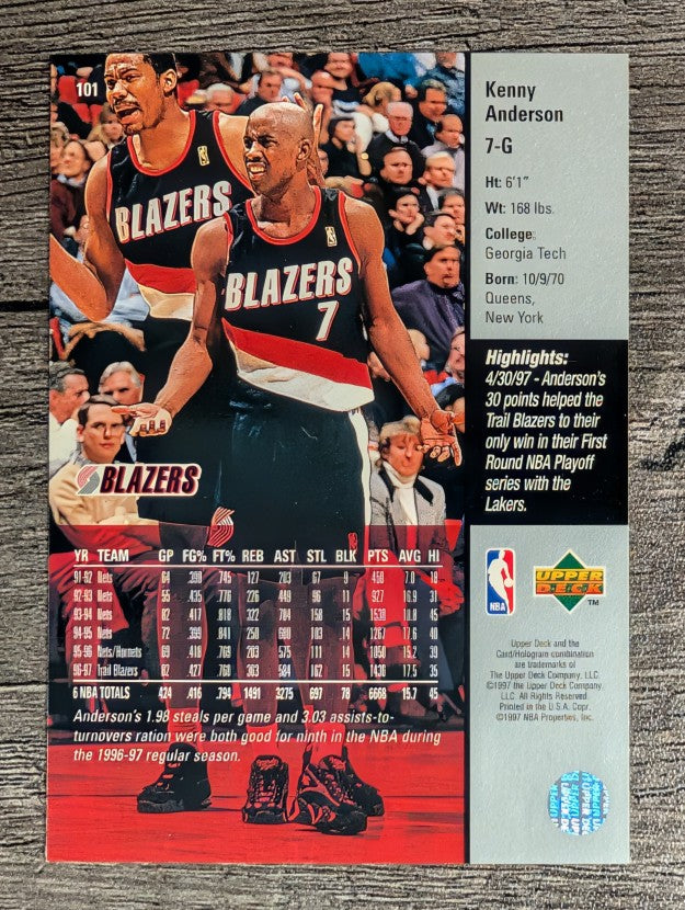 1997-98 Upper Deck #101 Kenny Anderson