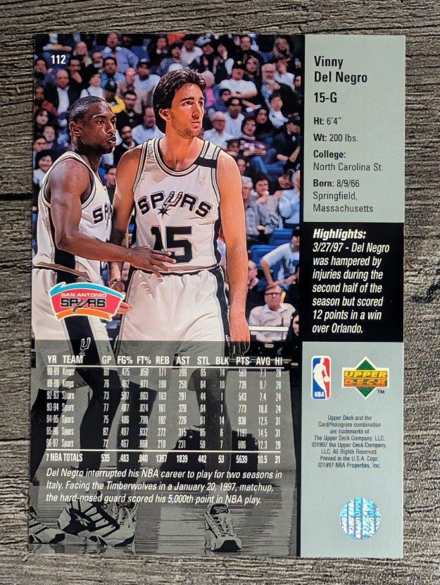 1997-98 Upper Deck #112 Vinny Del Negro