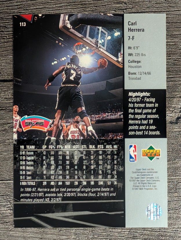 1997-98 Upper Deck #113 Carl Herrera